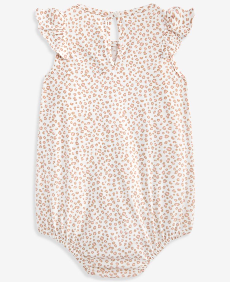 Baby Girls' 0M-24M Leopard-Print Skirted Sunsuit