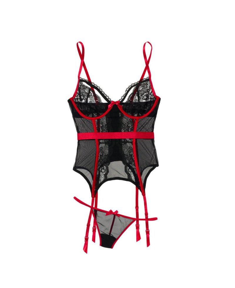 Women's Lyla Unlined Bustier and Panty Set