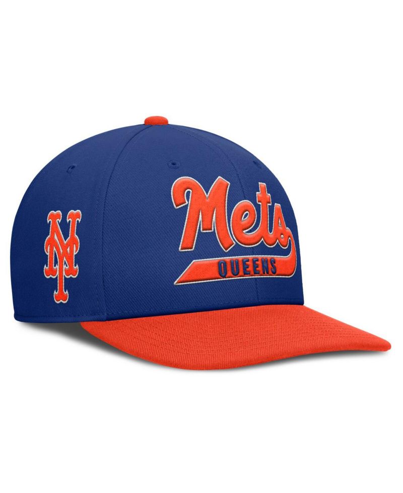 Men's Royal/Orange New York Mets Pro Performance Snapback Hat