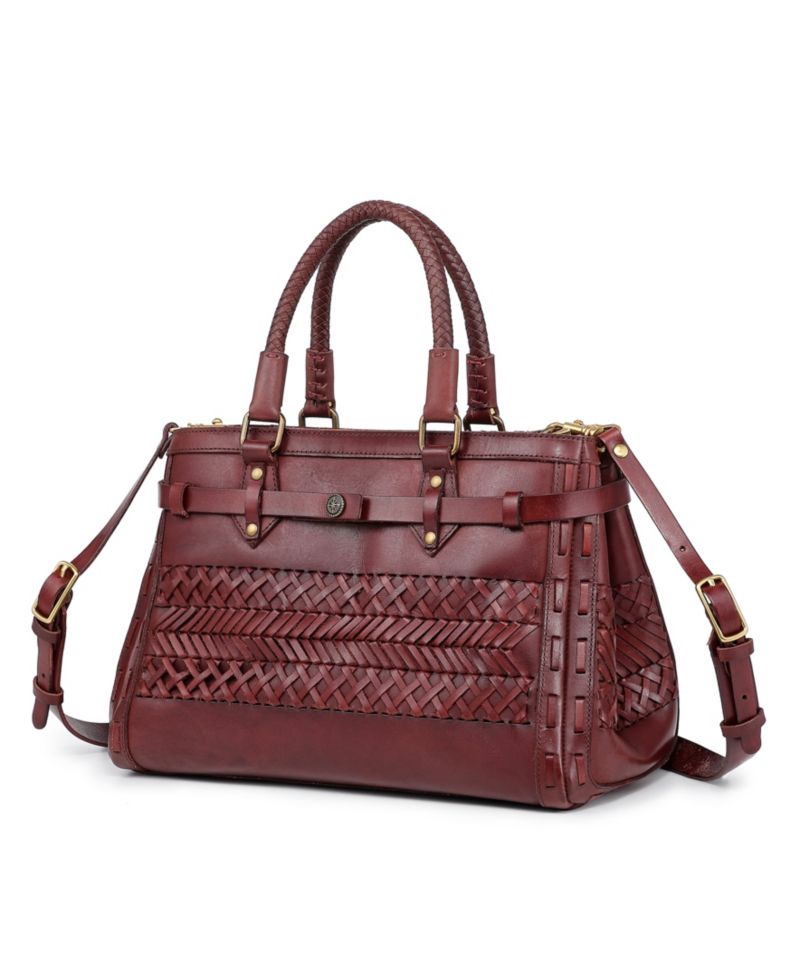 Lantana Medium Leather Satchel Bag