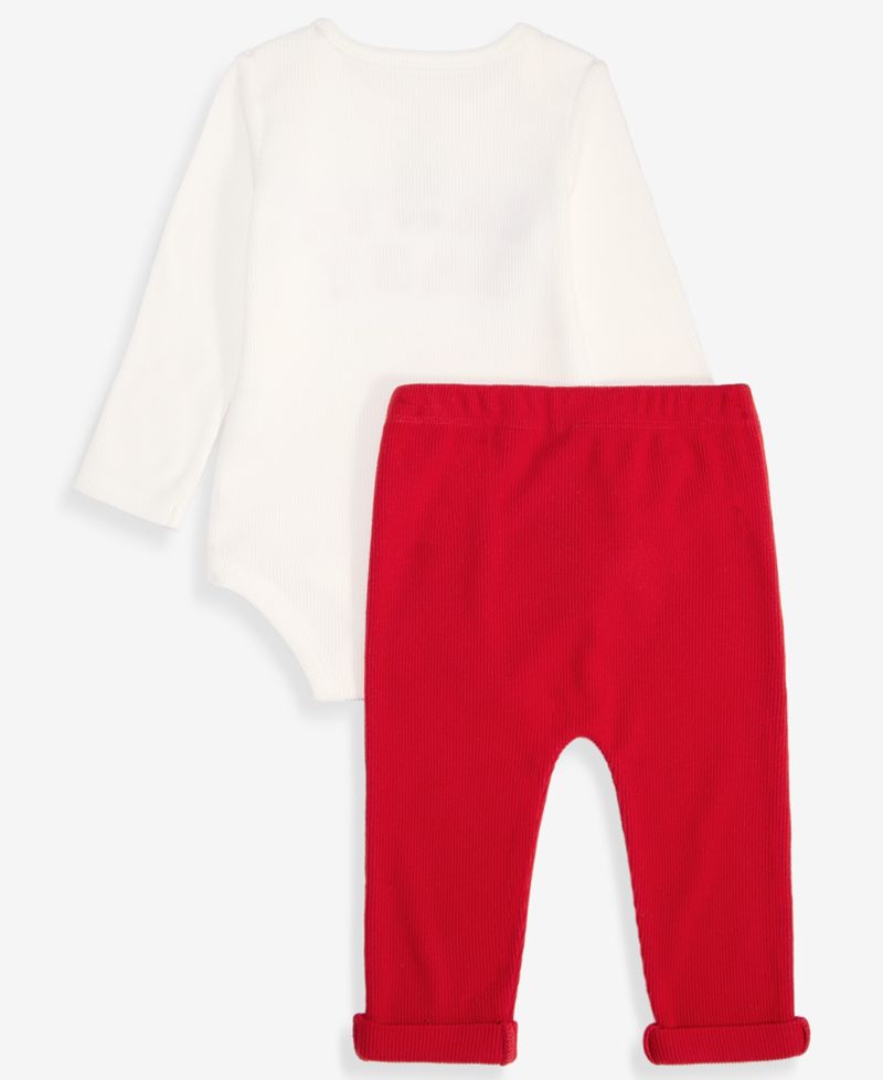 Baby Boys' or Baby Girls' Baby Santa Bodysuit & Pants, 2-Piece Set