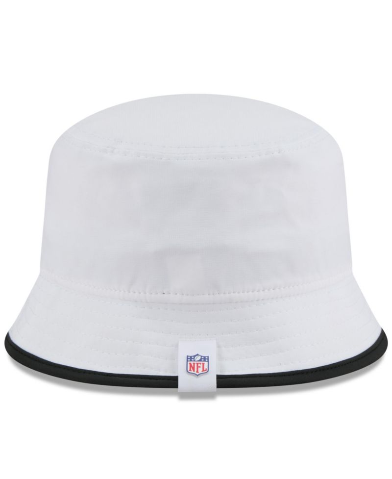 Men's White Las Vegas Raiders 2025 NFL Training Camp Stretch Bucket Hat