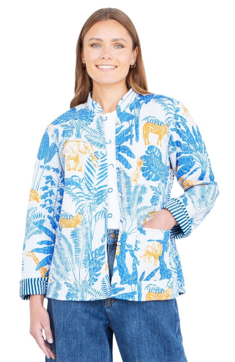 Women's Jungle Reversible Cotton Quilted Jacket