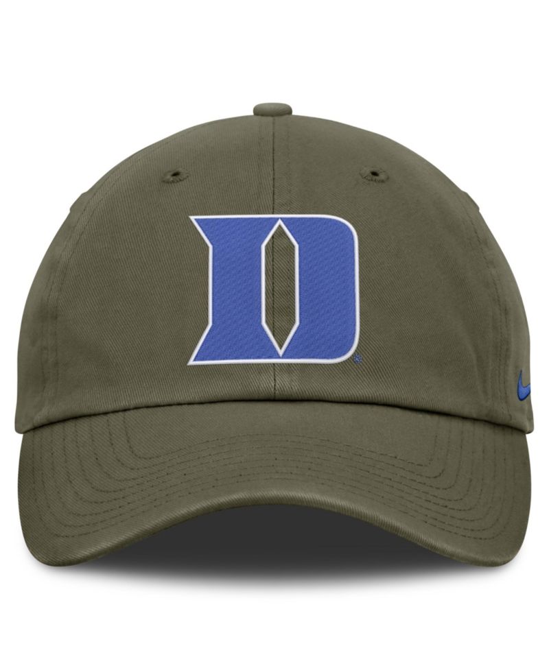 Men's and Women's Olive Duke Blue Devils Primetime Club Adjustable Hat
