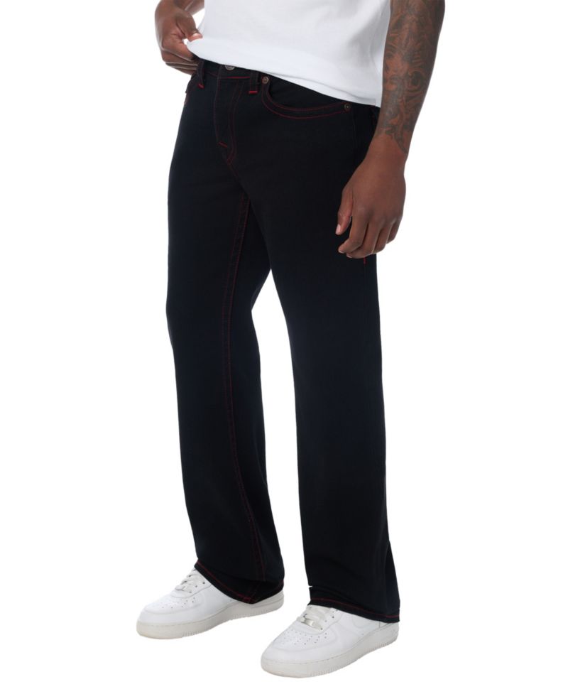 Men's Billy Logo-Script Flap Bootcut Jeans