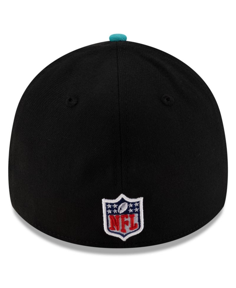 Men's Black/Aqua Miami Dolphins 2025 NFL Draft 39THIRTY Flex Hat