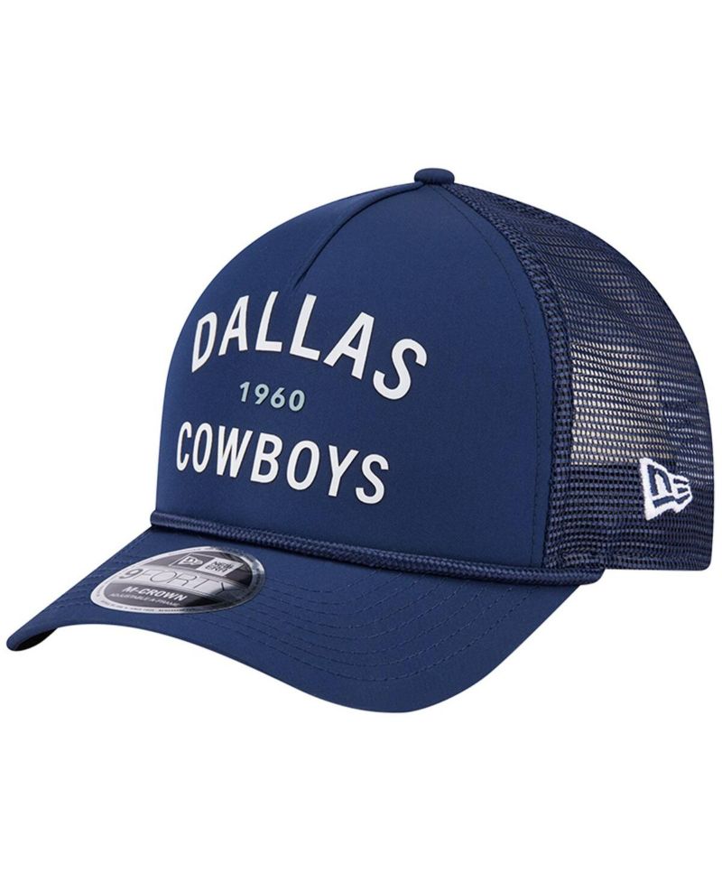 Men's Navy Dallas Cowboys Active Minimalist M-Crown A-Frame 9FORTY Adjustable Hat