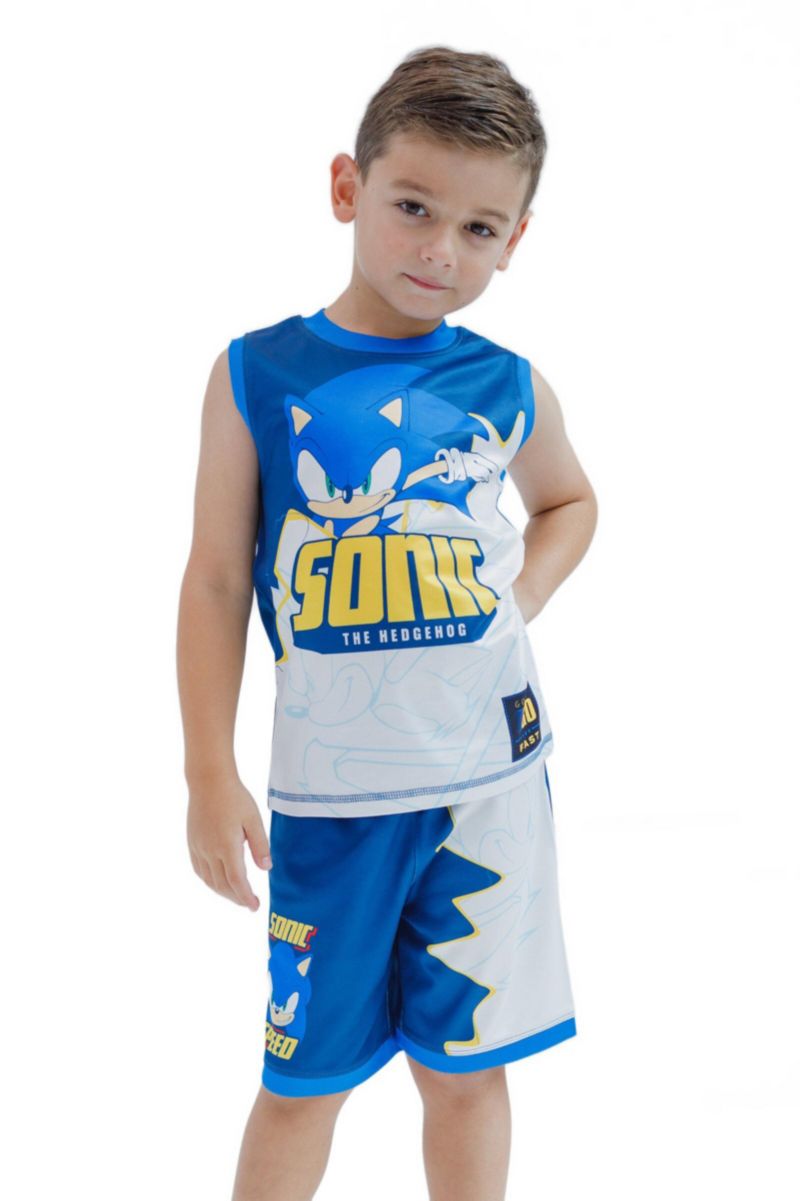 Boys 4-20 Sizes Sonic the Hedgehog Athletic 2-Piece Tank Top and Shorts Set