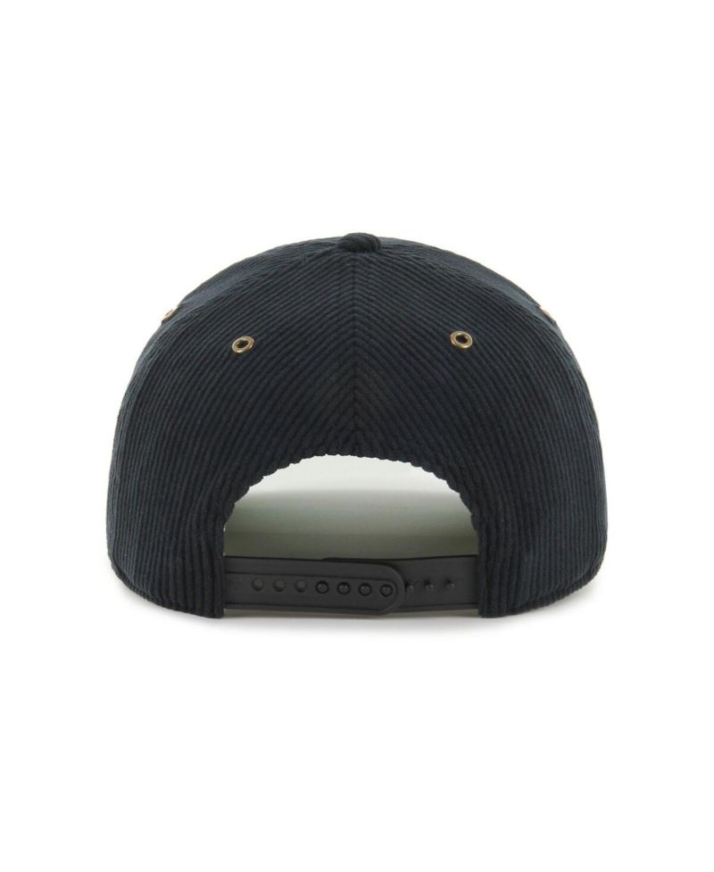 Men's Black Miami Marlins Laurus Corduroy Hitch Snapback Hat