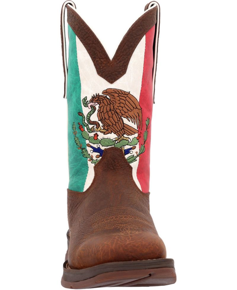 Men's Rebel by Steel Toe Mexico Flag Western Boot