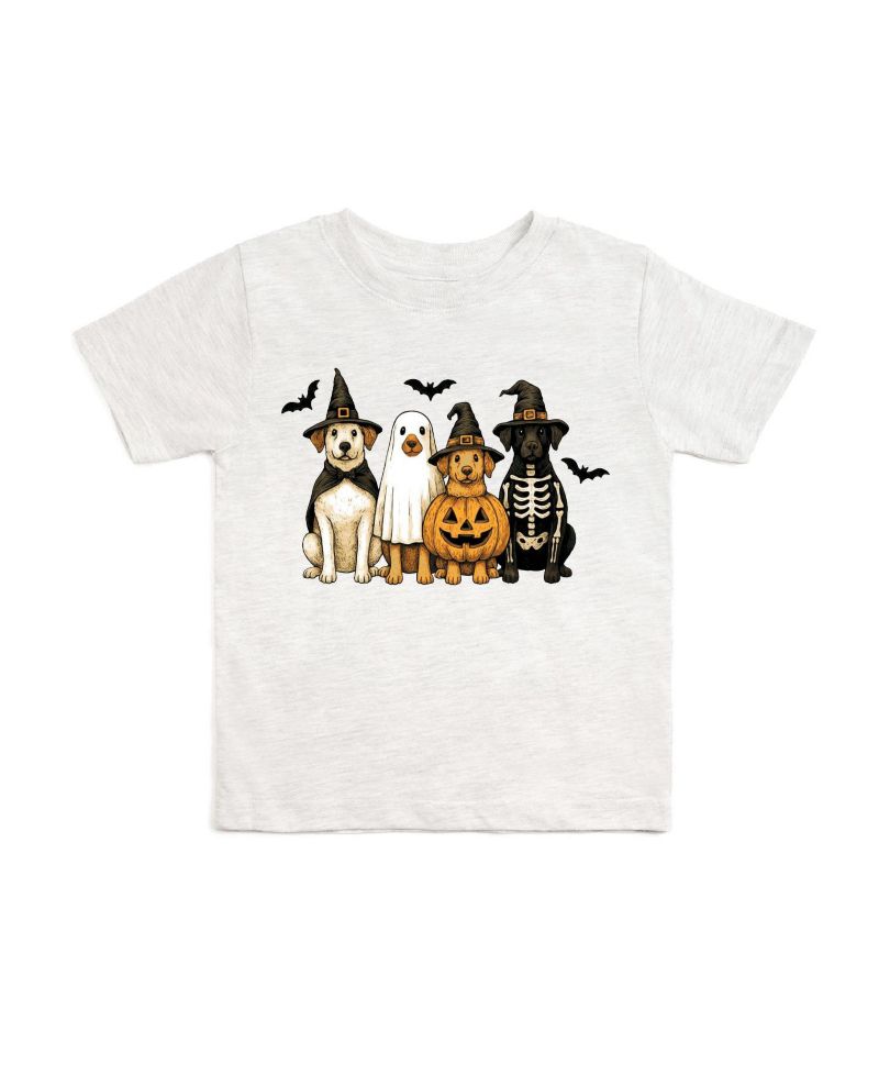 Big Boys 10 -12 Halloween Puppies Short Sleeve T-Shirt