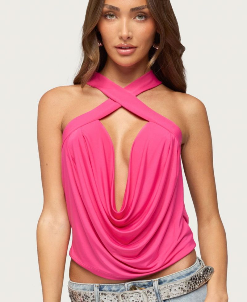 Women's Maise Backless Cowl Neck Tank