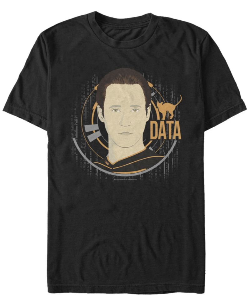 Star Trek Men's Data Big Face Short Sleeve T-Shirt