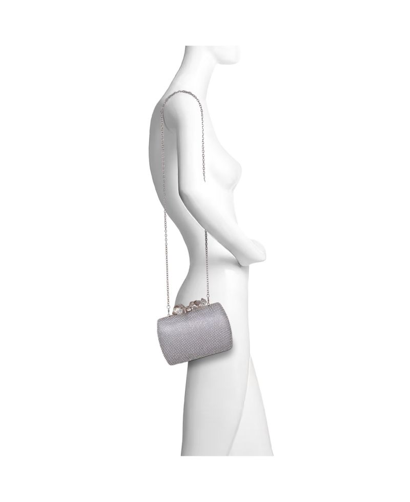 Women's Cassia Crystal Minaudiere with Bow Clasp