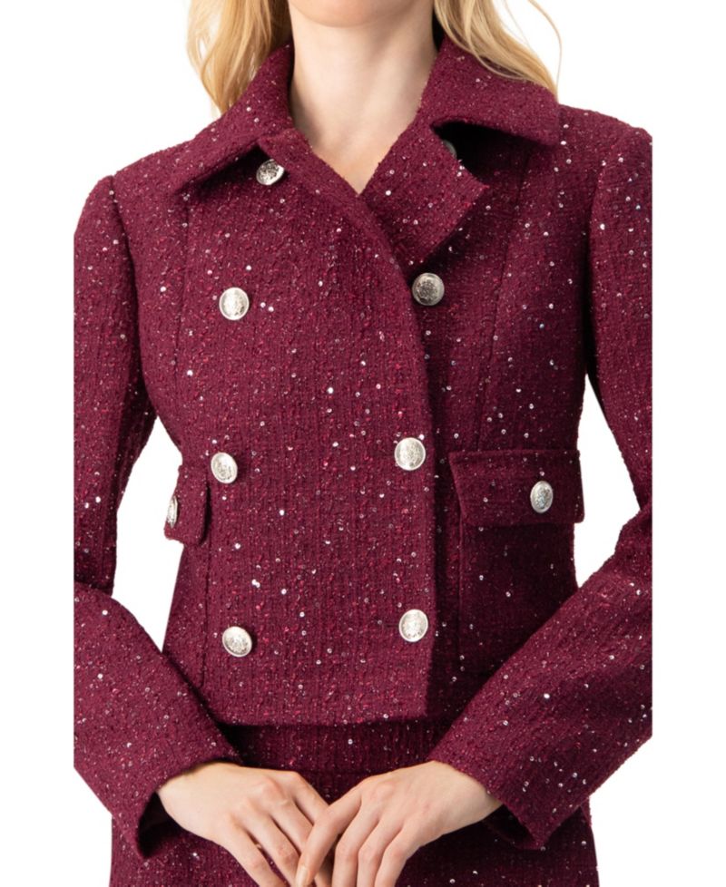 Women's Double-Breasted Short Jacket