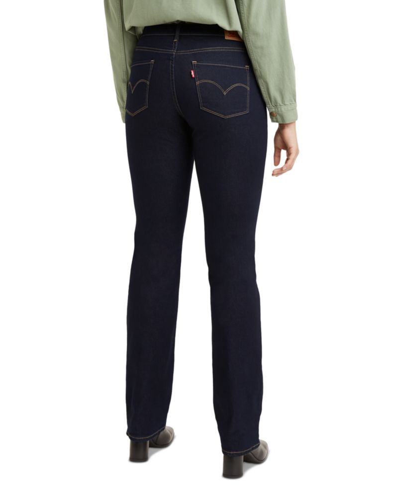 Trendy Plus Size 314 Mid-Rise Shaping Straight-Leg Jeans