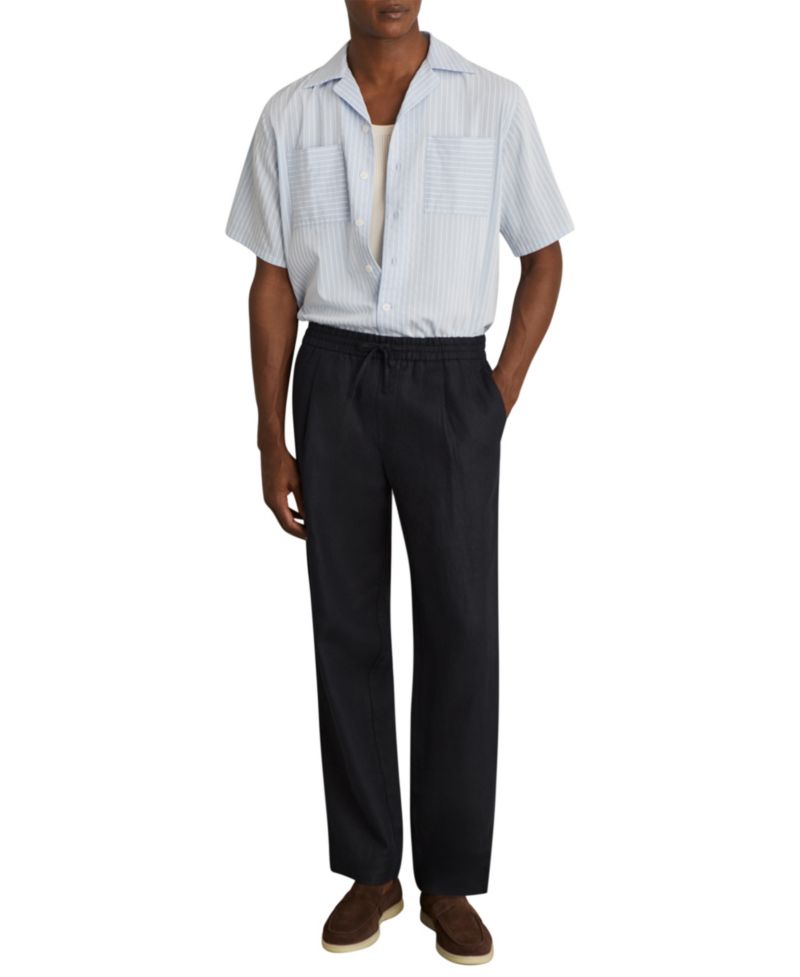 Men's Barges Relaxed-Fit Linen Drawstring Pants
