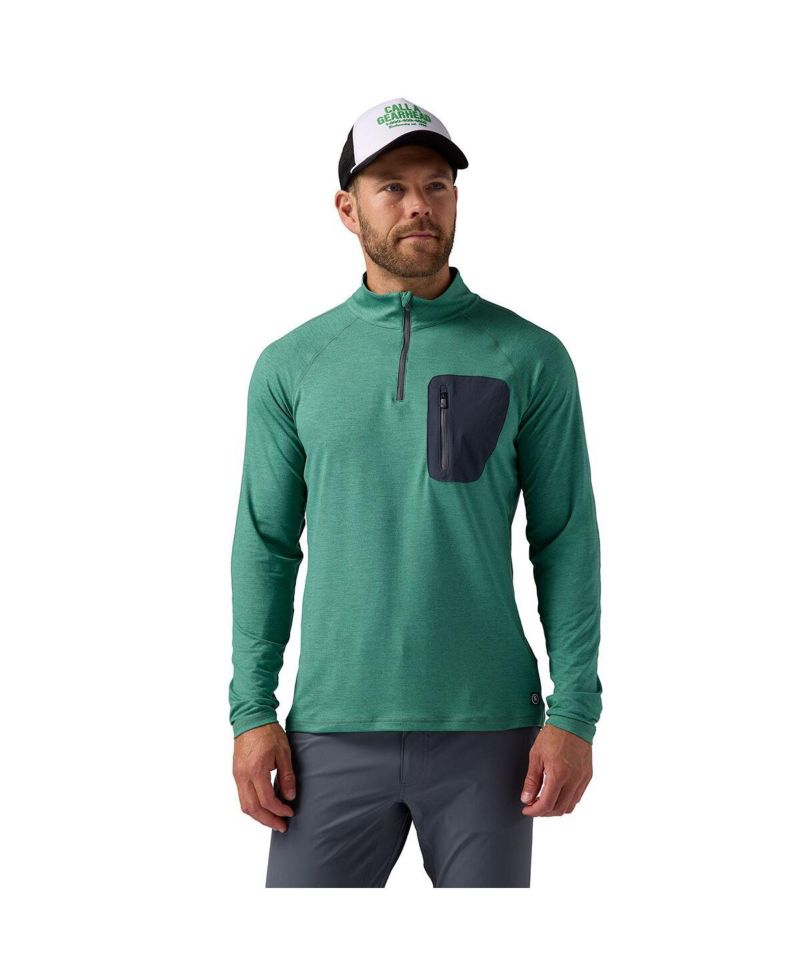Men's Destination 1/4-Zip Top Performance Shirts Long Sleeve