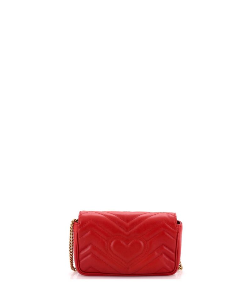 Super Mini GG Marmont Flap Bag Matelasse Leather