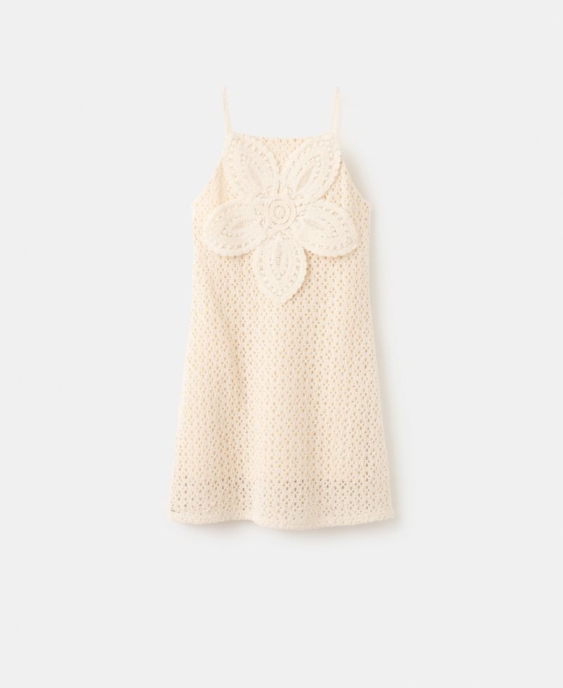 Women's Crochet Floral Dress