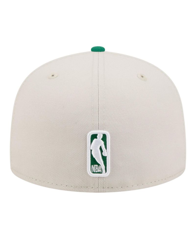 Men's Tan/Kelly Green Boston Celtics Localized City Icon 59FIFTY Fitted Hat