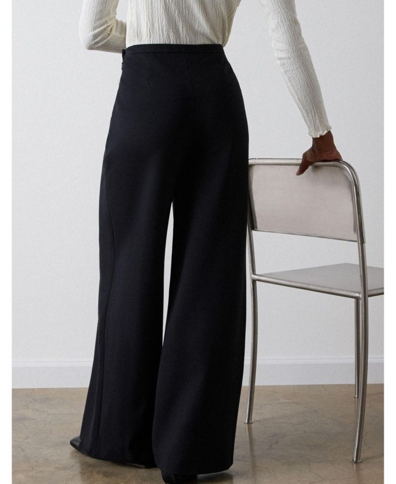 Women's Straight High-Waisted Lila Ponte Trouser