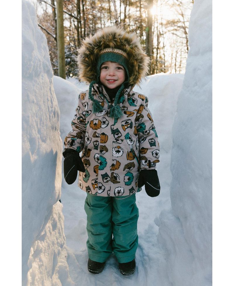 Big Boys 6-8 Two Piece Discover Snowsuit Printed with Dogs
