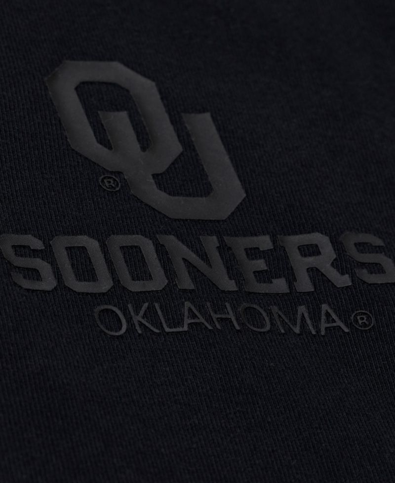 Men's Black Oklahoma Sooners Monochrome Icon T-Shirt