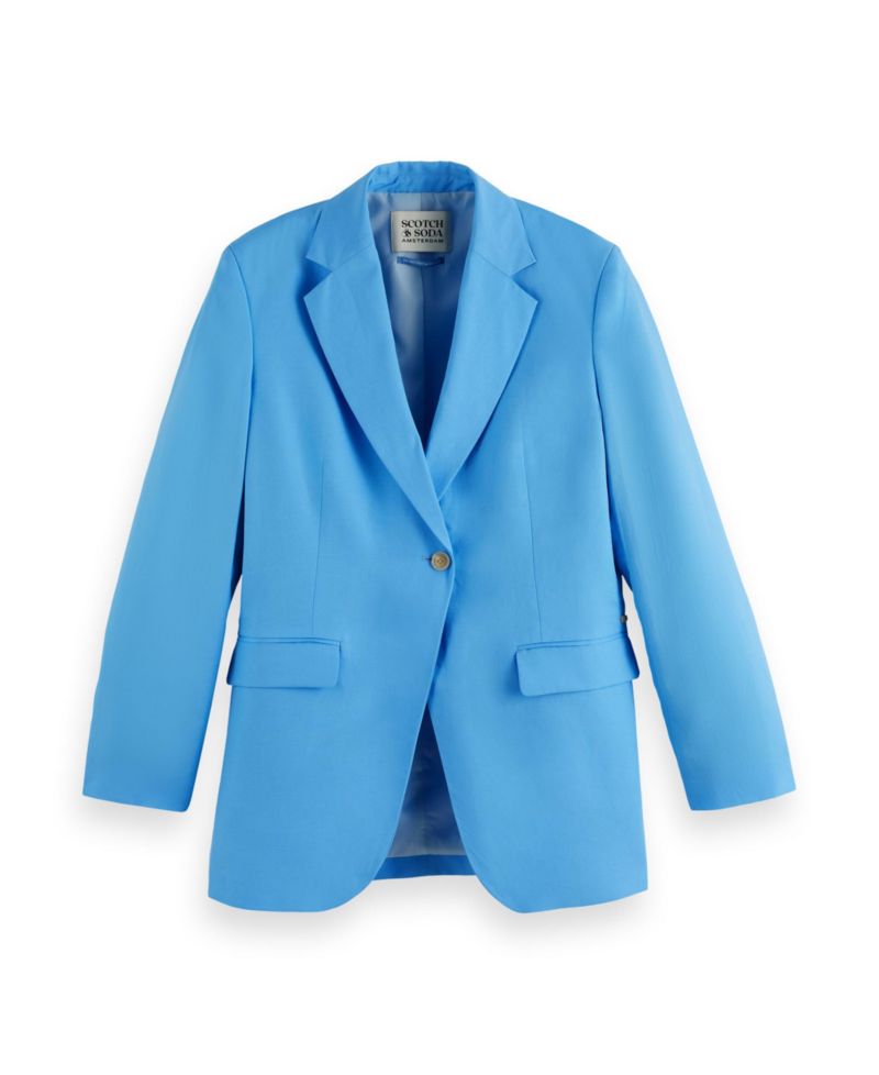 Women's Boyfriend Linen Blend Blazer