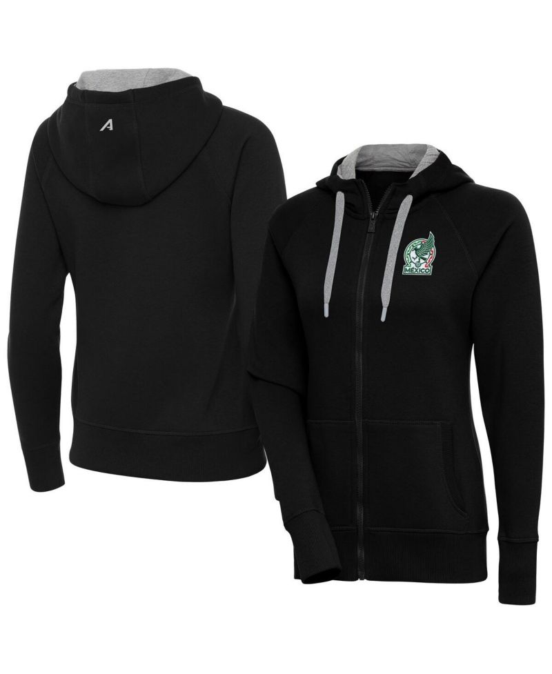 Women's Black Mexico National Team Takeover Full-Zip Hoodie