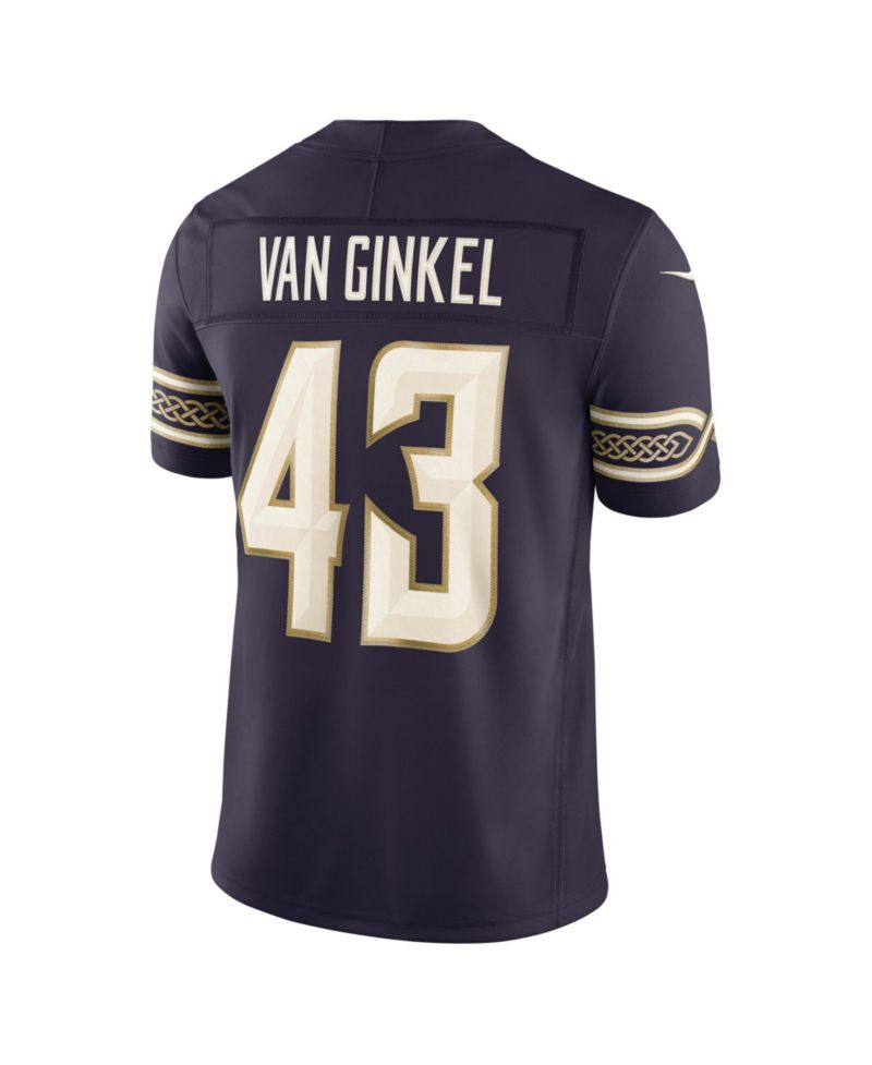 Men's Andrew Van Ginkel Purple Minnesota Vikings 2026 Rivalries Collection Vapor F.U.S.E Stitched Limited Jersey