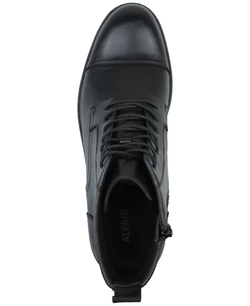 Men's Lace-Up Cap-Toe Boots