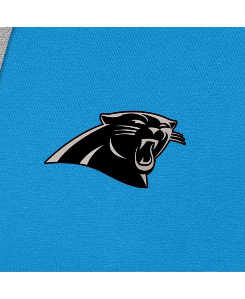 Men's Blue Carolina Panthers Brushed Carbon Victory Pullover Hoodie