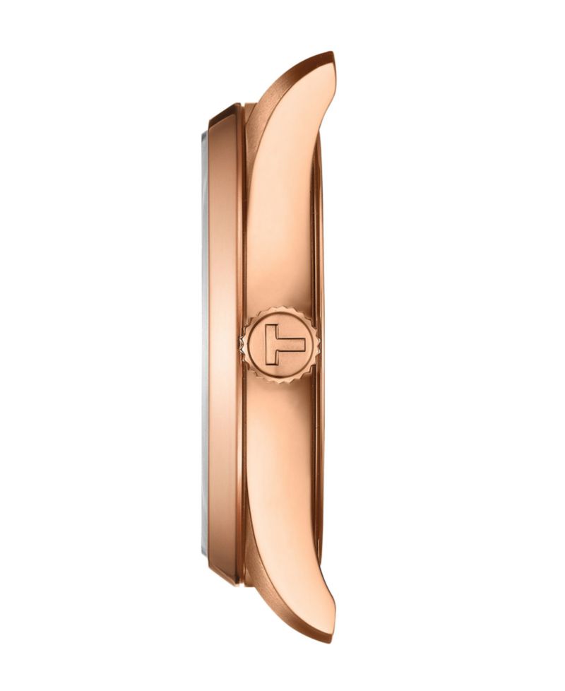 Unisex Rose Gold Stainless Steel Bracelet Watch, 34mm