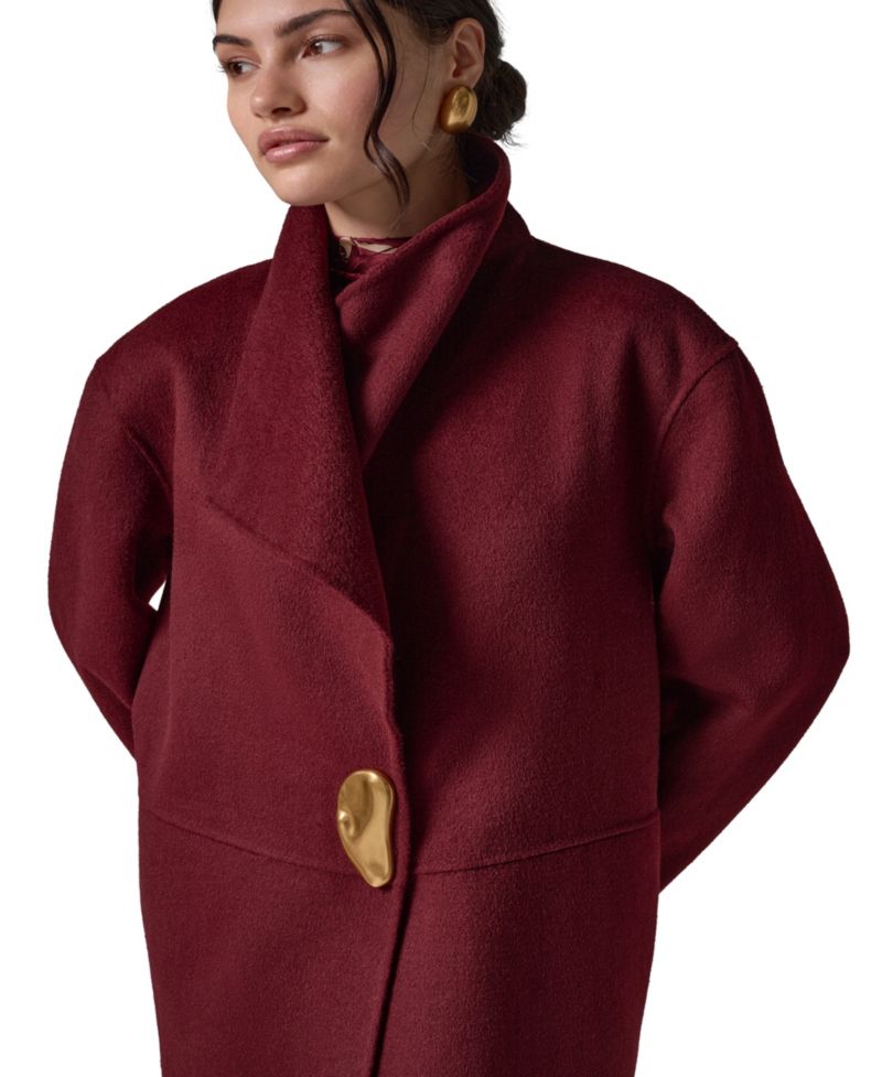 Women's Wool-Blend Oversized Coat
