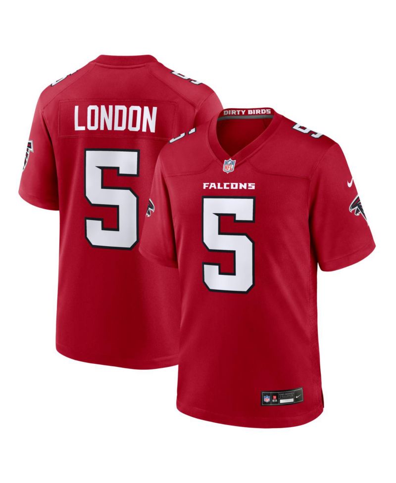 Men's Drake London Red Atlanta Falcons Game Jersey