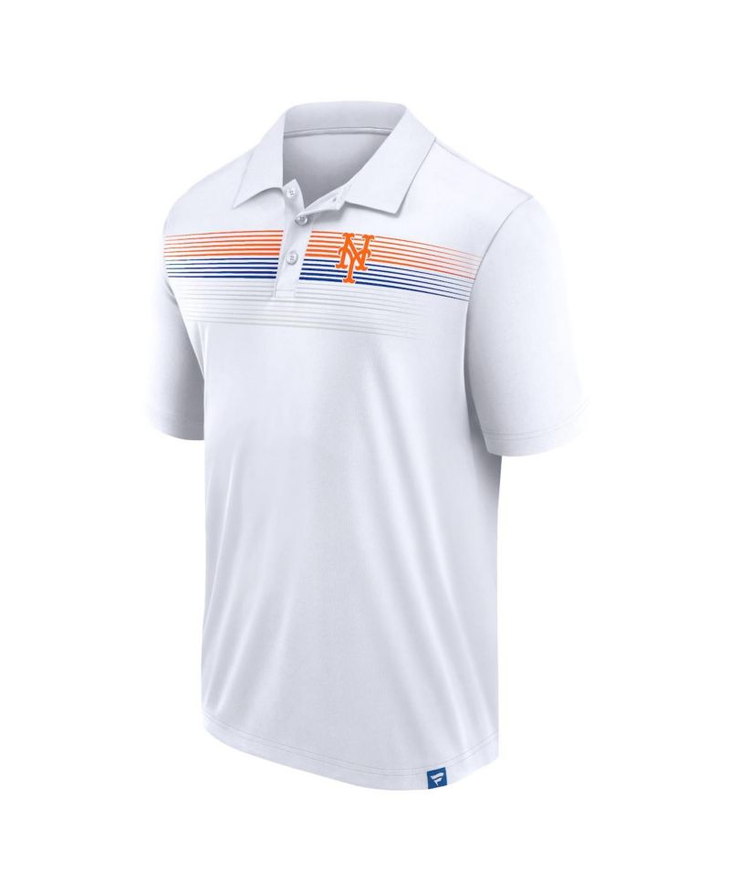 Men's White New York Mets Big & Tall Victory For Us Interlock Polo Shirt