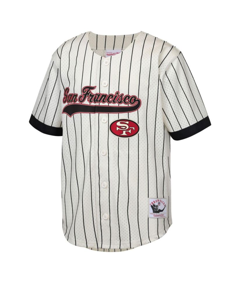 Big Boys and Girls Jerry Rice Cream San Francisco 49ers Retired Player Name & Number Baseball Jersey