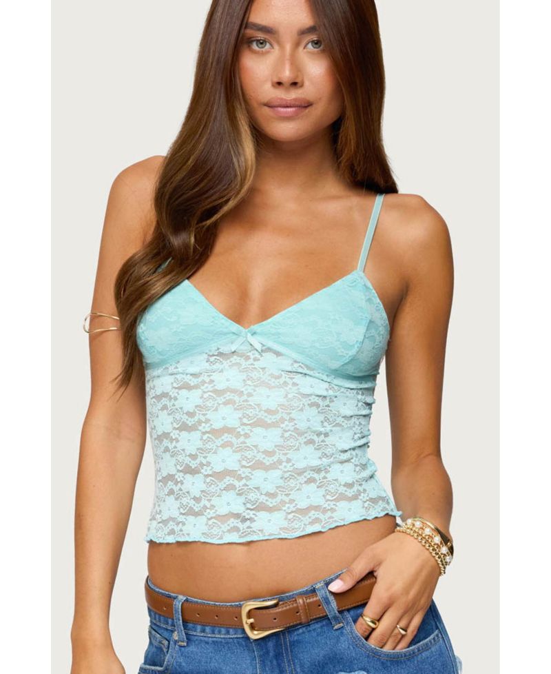 Women's Eira Sheer Lace Tank Top