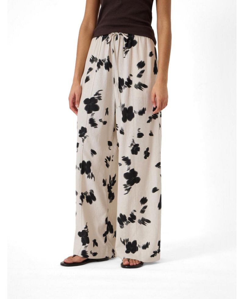 Women's Petunia Linen Blend Wide Leg Trousers