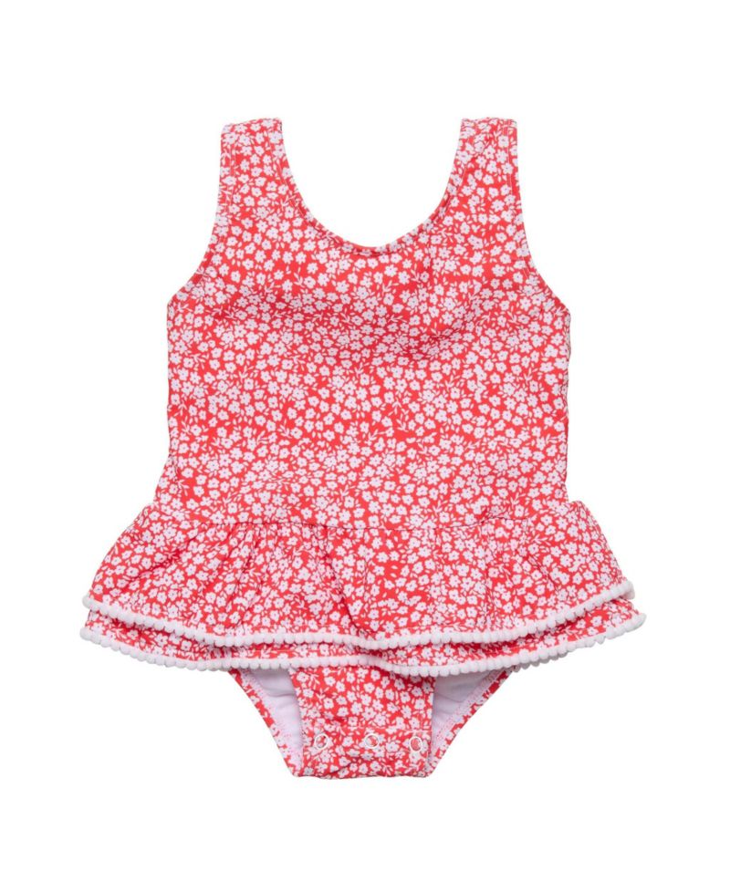 Baby Girls Ditsy Bloom Skirt Swimsuit