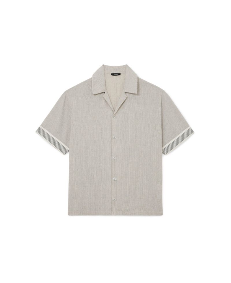 Men's Dornie Stripe Tape Printed Shirt