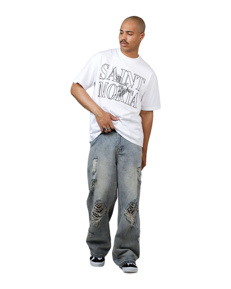 Men's Angelic Drop Shoulder T-Shirt White