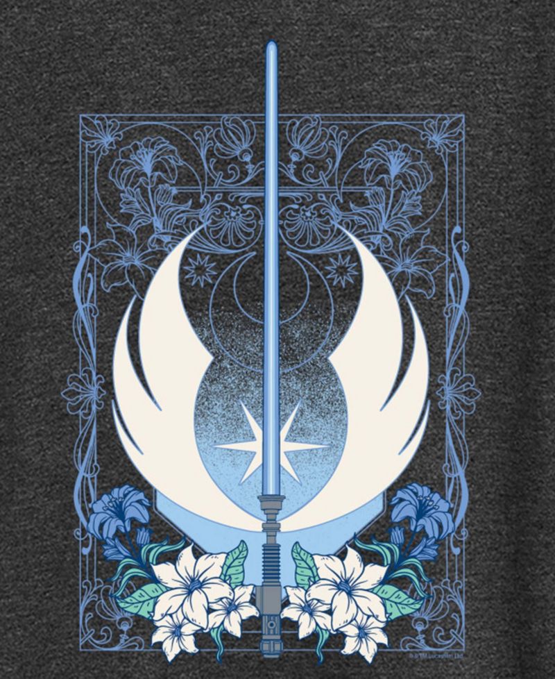 Plus Size Star Wars Medieval Lightsaber Graphic T-Shirt