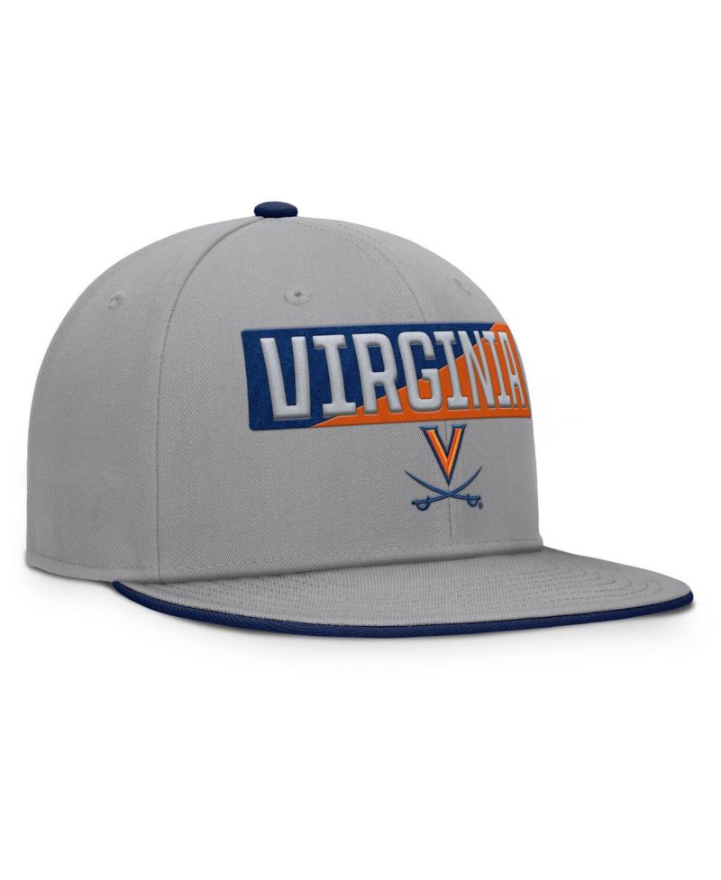 Men's Gray Virginia Cavaliers Duo Snapback Hat