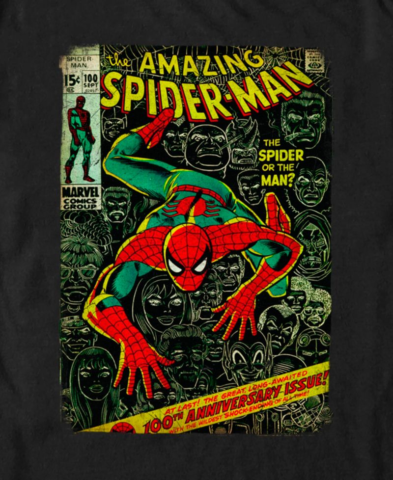 Men's Spidey Front Cover Short Sleeve T-Shirt