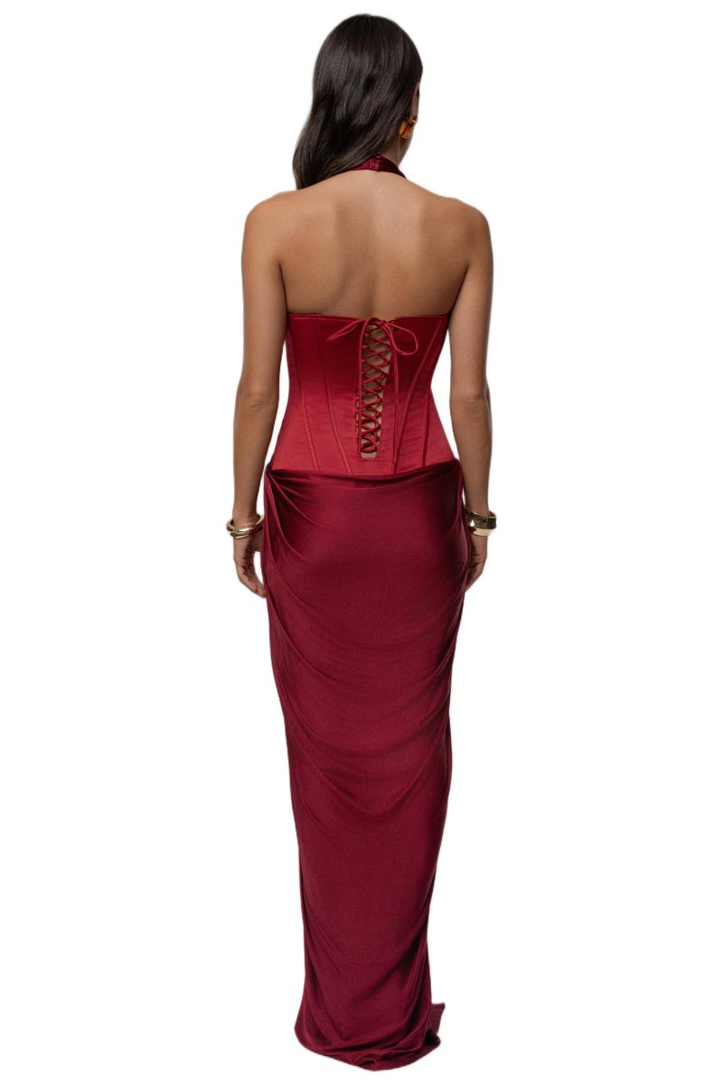 Women's Drape And Destiny Maxi Dress