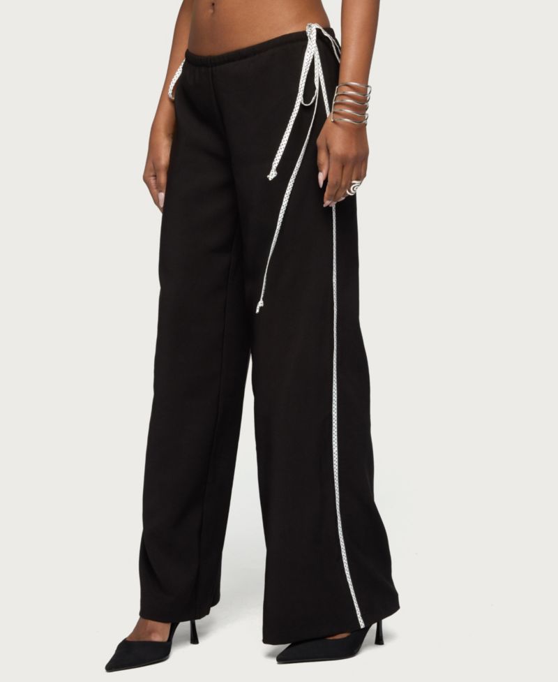 Women's Mikah Dotted Ribbon Wide Leg Pants