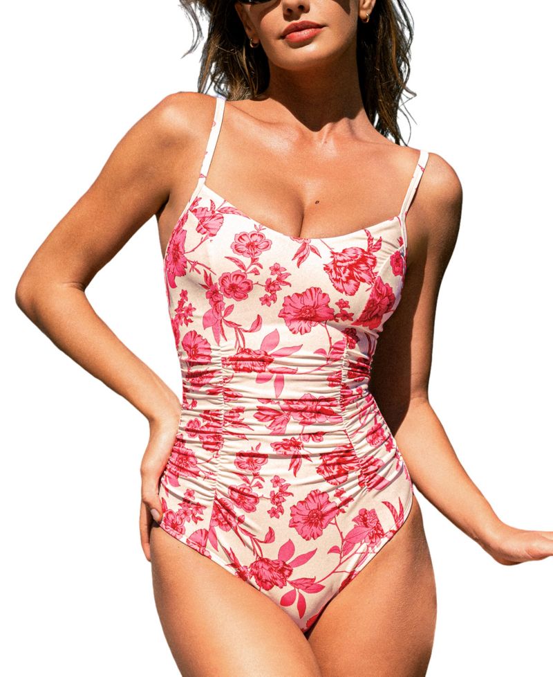 Women's Vibrant Floral One-Piece Swimsuit