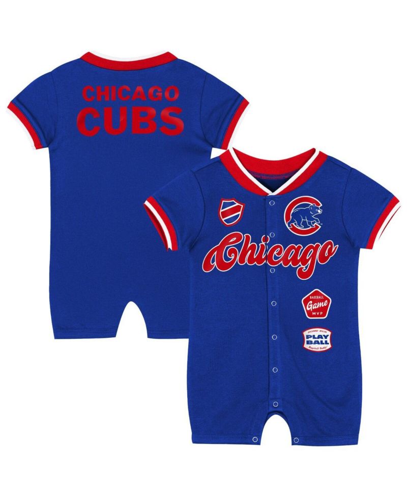 Baby Boys and Girls Royal Chicago Cubs Pinch Coverall